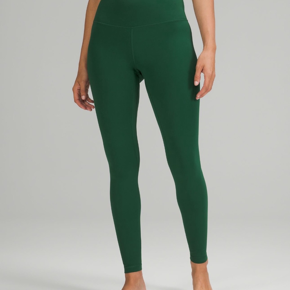 New Lululemon Align High-Rise Leggings Everglade Green (14) 28 inch inseam